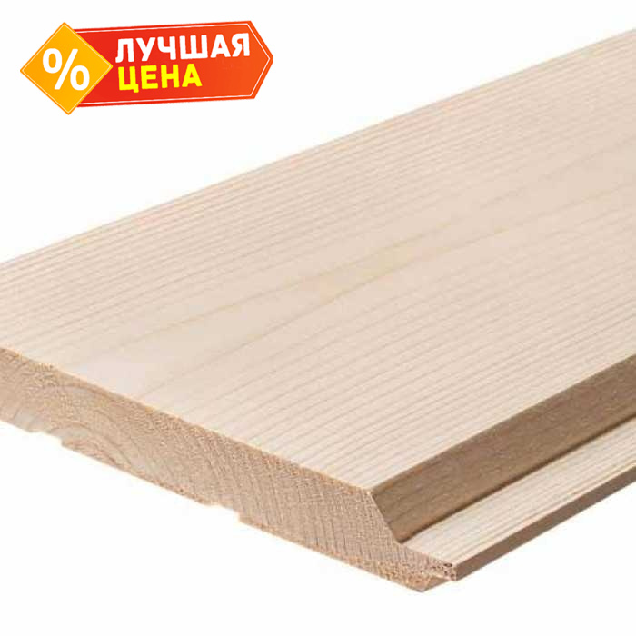 Имитация бруса Карельский профиль 16х196х6000 мм С Лиственница